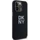 DKNY iPhone 15 Pro Max Case Liquid Silicone Metal Logo, Black