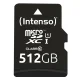 Intenso microSDXC Memory Card 512GB Class 10 UHS-I Premium with Adapter