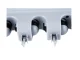 Wall Mounted Broom and Tool Holder Organizer, Grey