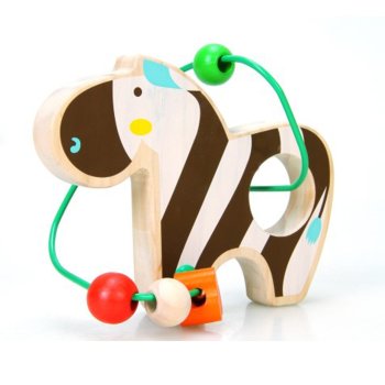 Lucy&Leo Zebra Wooden Bead Maze Educational Toy LL127