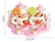 Kids Toy Tea Set Wooden Tableware Kit Pretend Play Accessories, 16 pcs