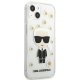 Karl Lagerfeld iPhone 13 mini vāciņš Flower Ikonik Karl Caurspīdīgs
