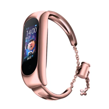 Metal Bracelet for Xiaomi Mi Band 3 / 4 / 5 / 6 - Rose Gold
