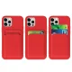 Silicone Case for Samsung Galaxy A42 5G with Card Slot, Red