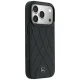 Mercedes Leather Crossed Lines MagSafe Case for iPhone 17 Pro / 18 Pro - Black