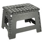 Folding Anti-slip Step Stool for Kitchen or Bathroom, 22cm, Dark gray