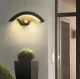Outdoor LED Wall Lamp with Motion Sensor, 11.4W, Black
