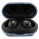 Guess 4G Metal Logo TWS Wireless Earbuds with ENC and Charging Case, Blue