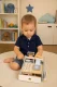 Ecotoys Wooden Kids Cash Register with Scanner and Money