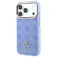 Guess Peony 4G Small Logo MagSafe Case for iPhone 18 Pro / 17 Pro, Light Blue