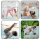 Nukido NK-340 Double-sided Foldable XPE Foam Play Mat Pad Rug for Kids, Ocean-Land, 200x180cm