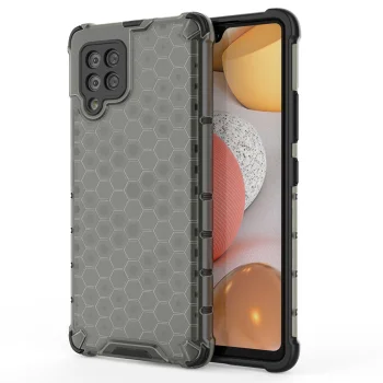 Honeycomb Case with TPU Bumper for Samsung Galaxy A42 5G, Black