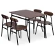 Dining Table Set for 4 OSLO Kitchen Table and Chairs ModernHome