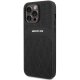Mercedes iPhone 14 Pro Max Case Leather Curved Lines MagSafe, Black