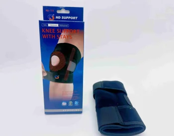 Universal Knee Brace with Velcro, Black