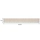 Ruhhy Drawer Dividers Organizers, 4 Pcs, Beige