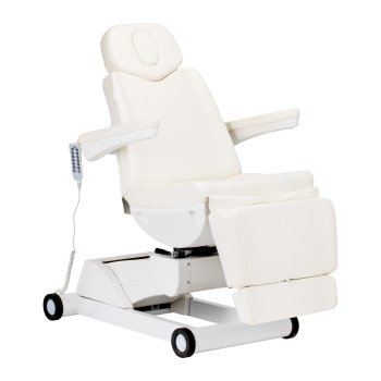 Azzurro 873 White Swivel Electric Cosmetic Chair