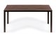 6 Person Patio Dining Table 156x78 cm Polywood Top for Garden Outdoor Use, Brown