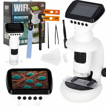 Digital Microscope for Kids with LCD Screen WiFi USB 1000x Magnification STEM Toy