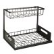 2-Tier Pull-Out Kitchen Under Sink Organizer, Black