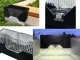 LED Solar Garden & Stair Lights, 4 Pcs, IP65, Black