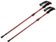 Foldable Adjustable Trekking Poles, Red