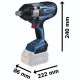 Bosch GDS 18V-1050 H Professional Cordless Impact Wrench, 3/4\", 1050 Nm, L-BOXX