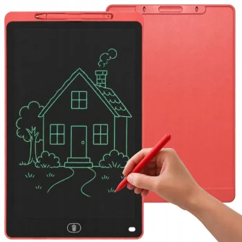 LCD Graphic Drawing Tablet with Stylus, 16", Red