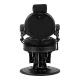 Gabbiano Niccolo Barber Chair with Black Base, Black