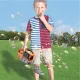 Bakalu Toy Lawn Mower Trimmer Bubble Machine with Solution