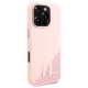 Karl Lagerfeld Silicone Shadow Metal Initial MagSafe Phone Case Cover iPhone 16 Pro Max - Pink