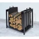 Kaminer 2-in-1 Firewood Stand and Bag, Black