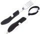 4-in-1 Tourist Cutlery Set AG534D, Black