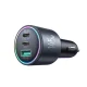 Joyroom JR-CCN07 145W Car Charger 2xUSB-C USB-A + 100W USB-C Cable, Dark Gray