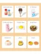 Wooden Breakfast and Pastry Cutting Toy Set with Magnets