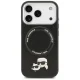 Karl Lagerfeld Karl & Choupette Pins MagSafe Case for iPhone 17 Pro Max, Black