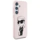 Karl Lagerfeld Silicone Graffiti Ikonik MagSafe Case for Samsung Galaxy S25, Pink