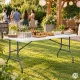 MultiGarden Folding Catering and Garden Table 153x70 cm, White