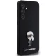 Karl Lagerfeld Samsung Galaxy S23 FE Case Silicone Ikonik Metal Pin, Black