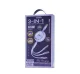 Remax Linon Series 3-in-1 Charging Cable 66W USB-C / Lightning / Micro-USB RC-C029 Purple