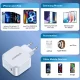 Choetech 45W GaN USB-C Wall Charger with PD, QC 3.0 & PPS, White