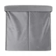 Foldable Storage Ottoman Bench 77 x 38 x 37 cm, Grey Velvet
