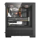 DarkFlash AIRNOVA PC Case with 3 Fans, Black