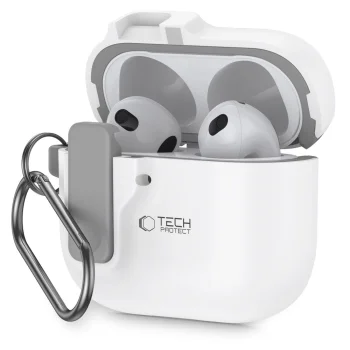 Tech-Protect Slim Hook Case for AirPods 4, White
