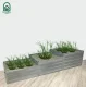 Raised Garden Bed Klasika Garden, Galvanized, 225x75 cm