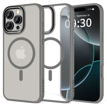 Tech-Protect iPhone 16 Pro Max Case MagEdge MagSafe, Titanium