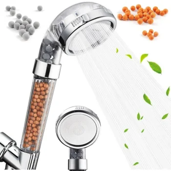Shower Head with Tourmaline Filter and Ionization