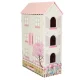 Lulilo Papilio Wooden Dollhouse, 80cm, White/Pink