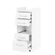 Podiatry Drill Set Saeyang Marathon Cyclone-Vac and Cabinet 969, White