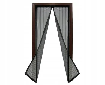 Magnetic Door Mosquito Net 100x210 cm, Black